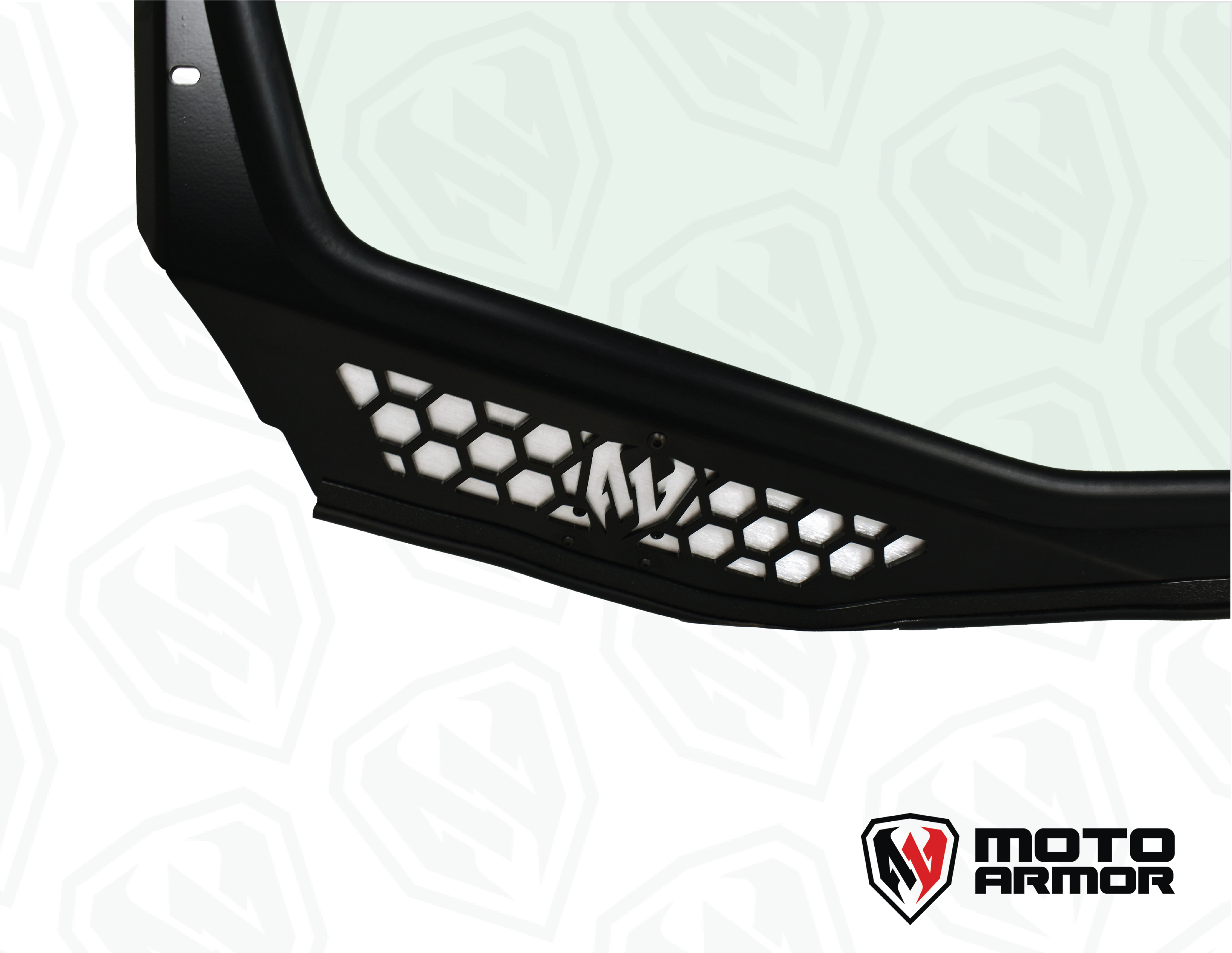 Maverick "R" Vented Glass Windshield with Wipers