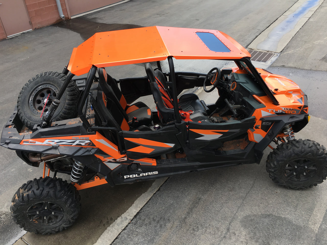 Fast Back Aluminum Roof RZR 900 4, 1000 4, XPT 4 WITH SUNROOF