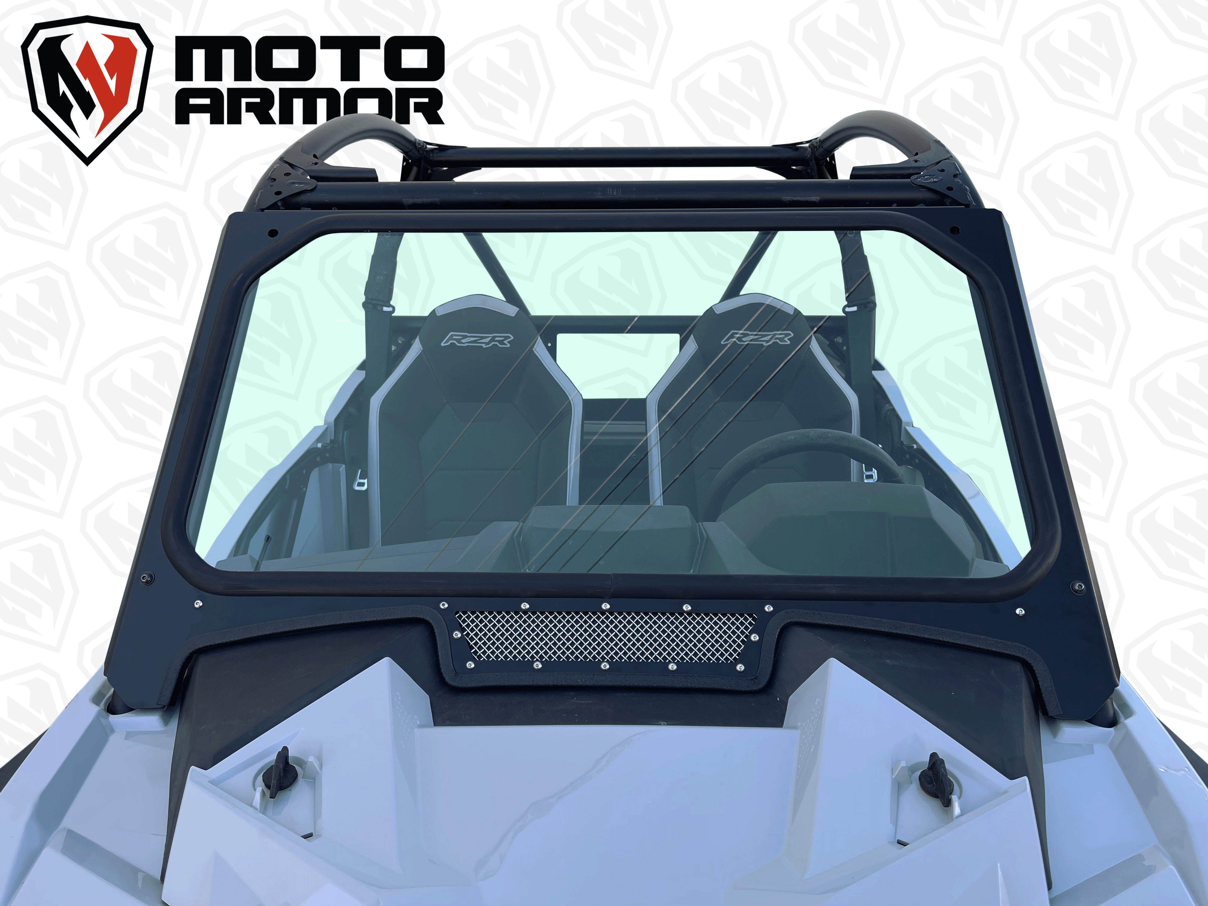 Glass Windshield with Vent for Polaris RZR Trail S