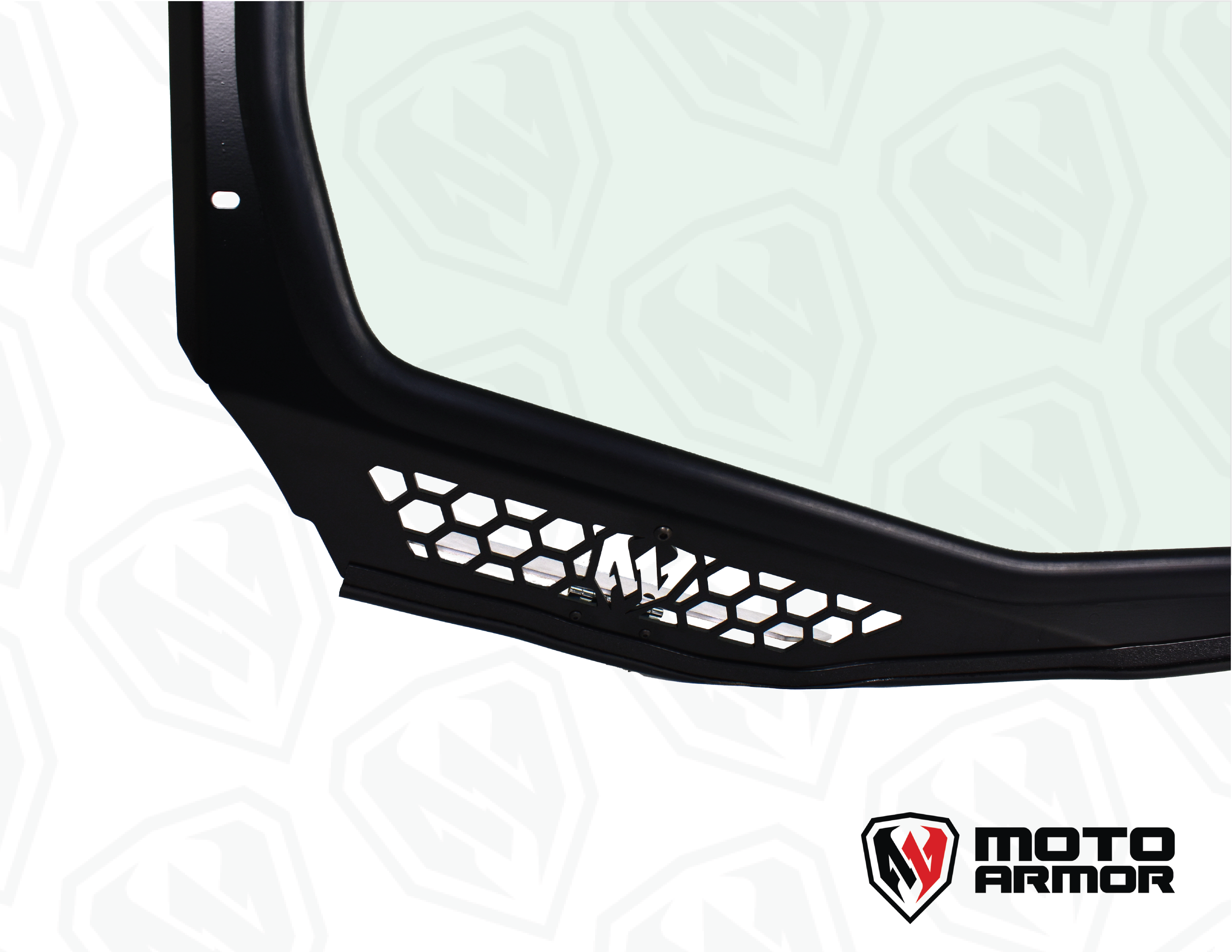 Maverick "R" Vented Glass Windshield with Wipers