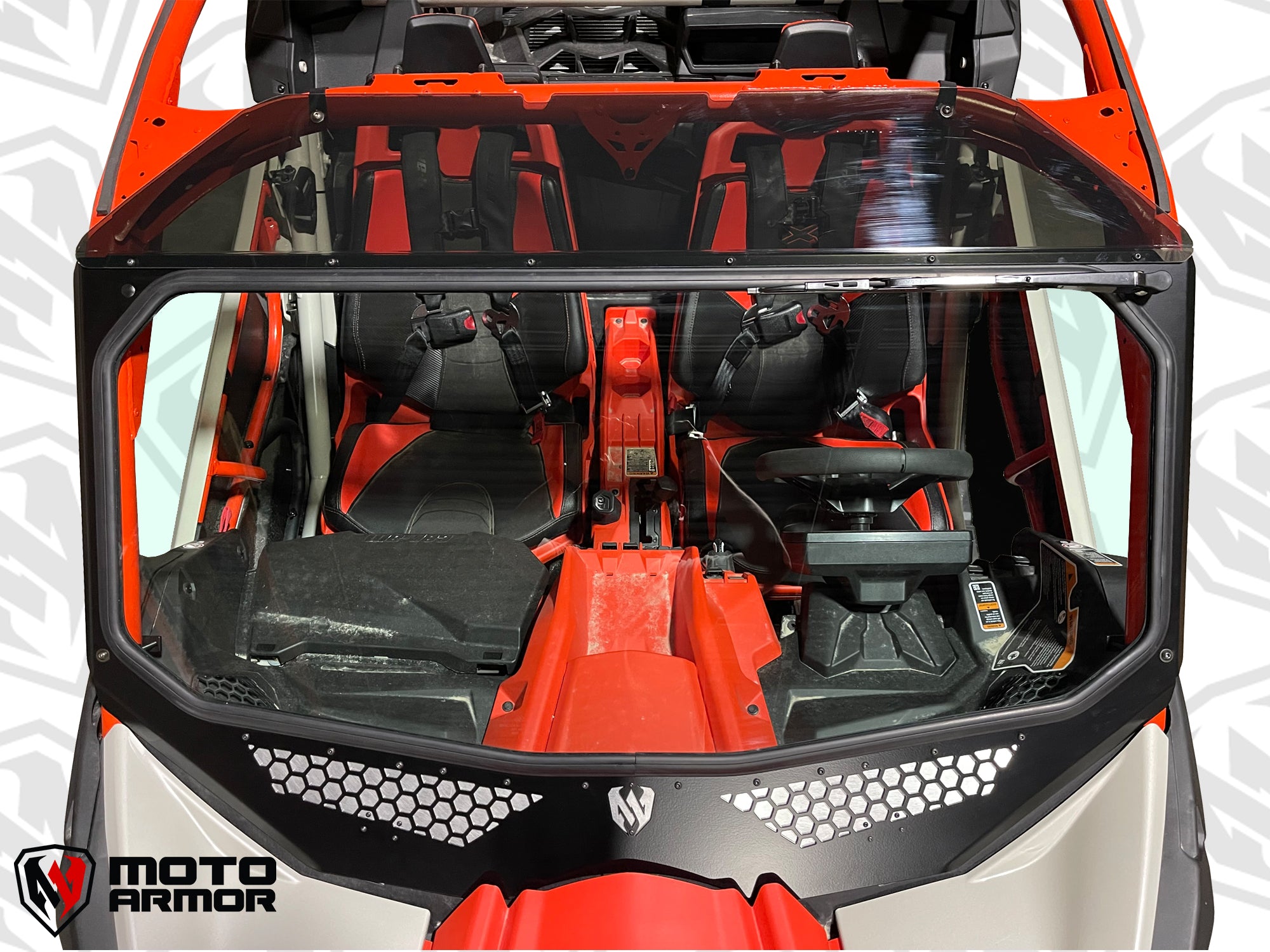 Maverick X3 Vented Full Glass Windshield